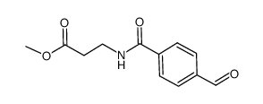 3-(4-formylbenzoylamino)propionic acid methyl ester Structure