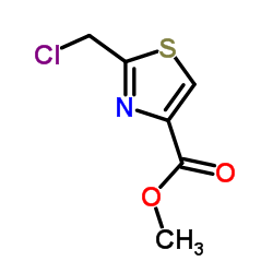 2-氯甲基噻唑-4-甲酸甲酯结构式
