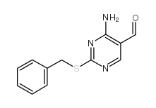 4-氨基-2-苯磺酰基嘧啶-5-甲醛结构式