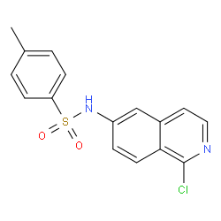 N-(1-氯异喹啉-6-基)-4-甲基苯磺酰胺结构式