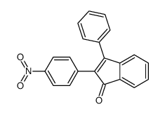 2-(4-nitrophenyl)-3-phenylinden-1-one结构式