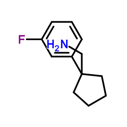 C-[1-(3-氟苯基)-环戊基]-甲胺结构式