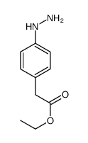 Benzeneacetic acid, 4-hydrazino-, ethyl ester (9CI) Structure
