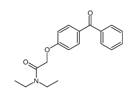 2-(4-benzoylphenoxy)-N,N-diethylacetamide Structure