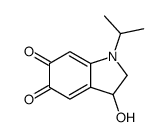 3-hydroxy-1-propan-2-yl-2,3-dihydroindole-5,6-dione Structure