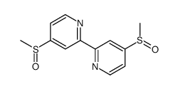 4-methylsulfinyl-2-(4-methylsulfinylpyridin-2-yl)pyridine结构式