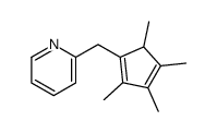 2-[(2,3,4,5-tetramethylcyclopenta-1,3-dien-1-yl)methyl]pyridine结构式