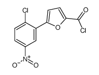 5-(2-氯-5-硝基苯)呋喃-2-甲酰氯结构式
