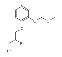 (+/-)-4-(2,3-dibromopropoxy)-3-(methoxymethoxy)pyridine结构式