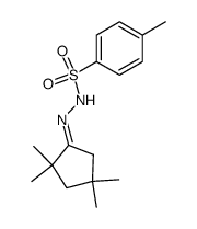 2,2,4,4-Tetramethyl-cyclopentanon-p-tosylhydrazon结构式