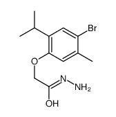 2-(4-Bromo-2-isopropyl-5-methylphenoxy)acetohydrazide Structure