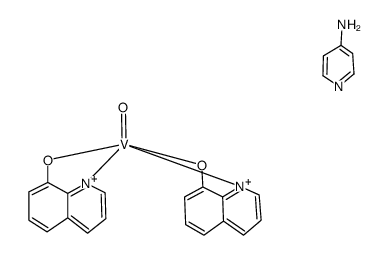 bis (8-quinolinol)oxovanadium(IV)*4-aminopyridine结构式