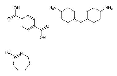4-[(4-aminocyclohexyl)methyl]cyclohexan-1-amine,azepan-2-one,terephthalic acid结构式