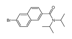 6-bromo-N,N-diisopropyl-2-naphthamide结构式