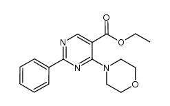 ethyl 4-morpholino-2-phenylpyrimidine-5-carboxylate Structure