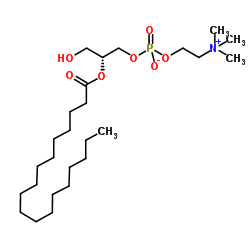 2-stearoyl-sn-glycero-3-phosphocholine Structure