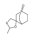 2-methyl-1'-oxidospiro[1,3-oxathiolane-5,3'-1-azoniabicyclo[2.2.2]octane] Structure