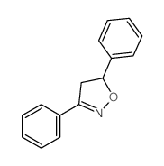 4,5-Dihydro-3,5-diphenylisoxazole结构式