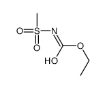 N-(甲基磺酰基)氨基甲酸乙酯结构式