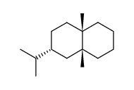 (1R,3R,6S)-3-Isopropyl-1,6-dimethylbicyclo[4.4.0]decane Structure