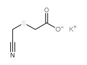 Potassium [(cyanomethyl)thio]acetate Structure