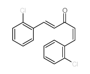 (1E)-1,5-bis(2-chlorophenyl)penta-1,4-dien-3-one Structure
