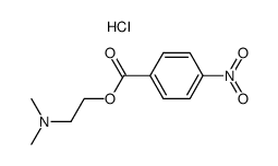 p-Nitrobenzoic acid β-(dimethylamino)ethyl ester hydrochloride Structure