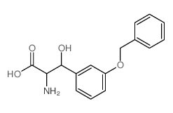2-amino-3-hydroxy-3-(3-phenylmethoxyphenyl)propanoic acid结构式