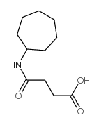 4-(环庚基氨基)-4-氧代丁酸结构式