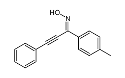 3-phenyl-1-(p-tolyl)prop-2-yn-1-one oxime结构式