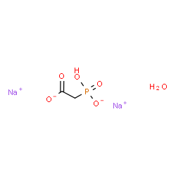 disodium 2-(hydroxy-oxido-phosphoryl)acetate Structure