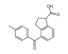 4-(4-methylbenzoyl)-1-indancarboxylic acid结构式