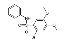 2-bromo-4,5-dimethoxy-N-phenylbenzenesulfonamide Structure