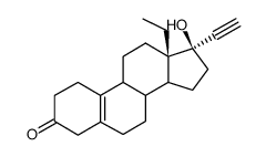 13β-Ethyl-17α-ethynyl-17β-hydroxygon-5(10)-en-3-one结构式