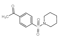 1-[4-(哌啶-1-磺酰基)-苯基]-乙酮结构式