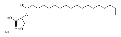 sodium N-stearoyl-L-serinate结构式
