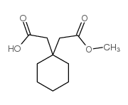 2-[1-(2-methoxy-2-oxoethyl)cyclohexyl]acetic acid Structure
