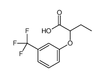 2-[3-(trifluoromethyl)phenoxy]butanoic acid结构式