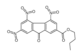 butyl 4,5,7-trinitro-9-oxofluorene-2-carboxylate结构式