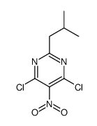 4,6-dichloro-2-(2-methylpropyl)-5-nitropyrimidine Structure