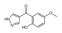 (2-hydroxy-5-methoxyphenyl)-(1H-pyrazol-4-yl)methanone Structure