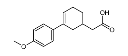 2-[3-(4-methoxyphenyl)cyclohex-3-en-1-yl]acetic acid结构式
