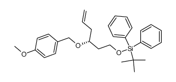 (R)-tert-butyl-(3-(4-methoxybenzyloxy)hex-5-enyloxy)-diphenylsilane Structure