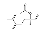 [(3R)-3,7-dimethyl-6-oxoocta-1,7-dien-3-yl] acetate Structure