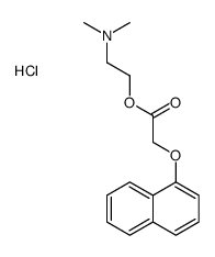 dimethyl-[2-(2-naphthalen-1-yloxyacetyl)oxyethyl]azanium,chloride结构式