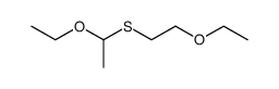 (1-ethoxy-ethyl)-(2-ethoxy-ethyl)-sulfide结构式