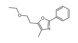 5-(2-ethoxyethyl)-4-methyl-2-phenyl-1,3-oxazole结构式