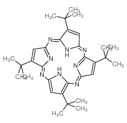 2,7,12,17-四叔丁基-5,10,15,20-四氮杂-21H,23H-卟啉结构式