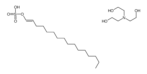2-[bis(2-hydroxyethyl)amino]ethanol,[(E)-hexadec-1-enyl] hydrogen sulfate结构式
