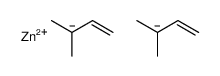 Bis(3-methyl-2-butenyl)zinc structure